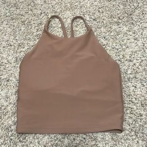 brown crop top